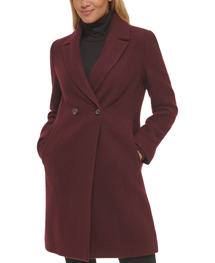niettemin archief schijf Calvin Klein Women's Double-Breasted Reefer Coat & Reviews - Coats & Jackets  - Women - Macy's