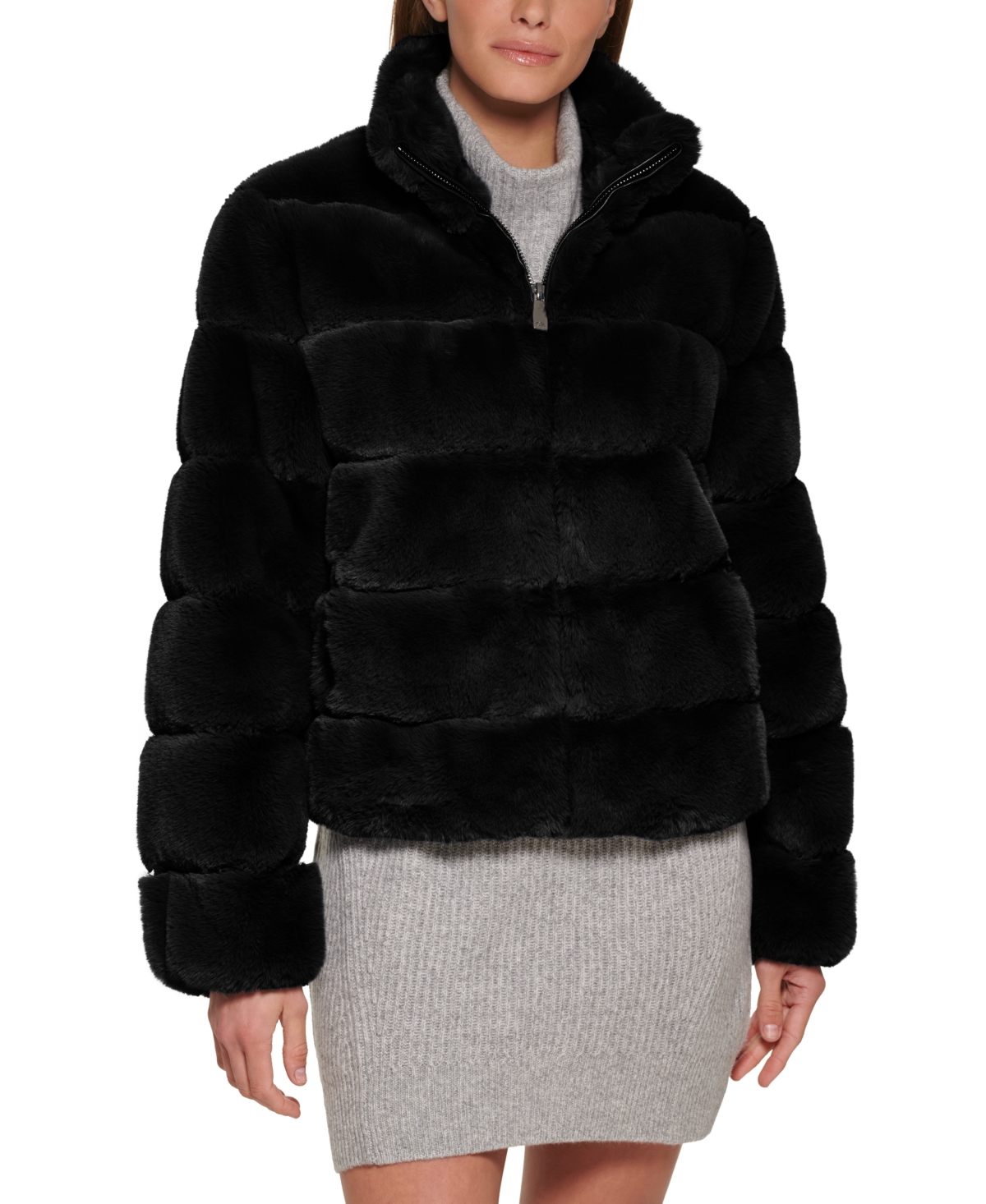 Calvin Klein Women's Faux-Fur Coat