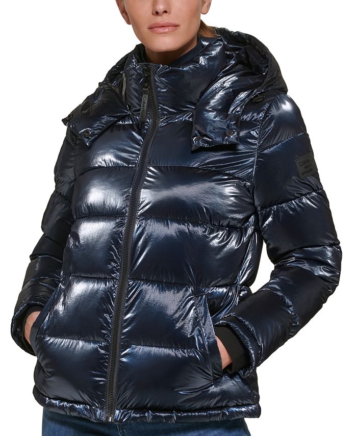 heel Pasen Factureerbaar Calvin Klein Women's Hooded Puffer Coat & Reviews - Coats & Jackets - Women  - Macy's