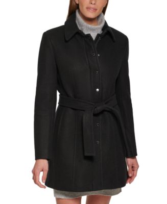 Calvin Klein Women's Petite Belted Club-Collar Coat & Reviews - Coats &  Jackets - Petites - Macy's