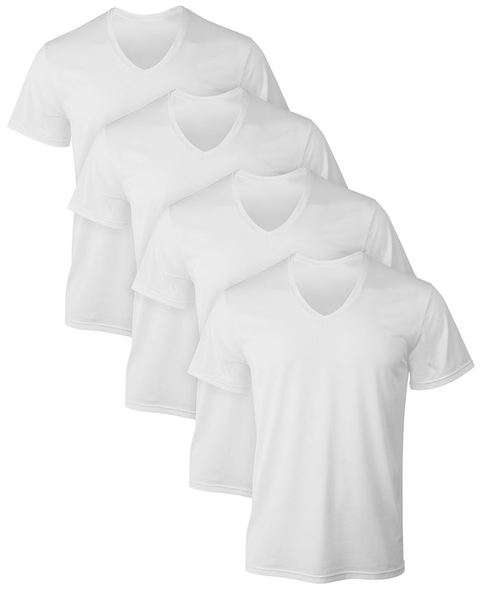 Hanes Men's X-Temp® V-Neck Mesh T-Shirts - 4-pk. - Macy's