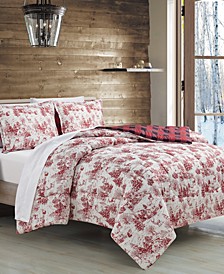 Holiday Toile Comforter Set, Created For Macy's