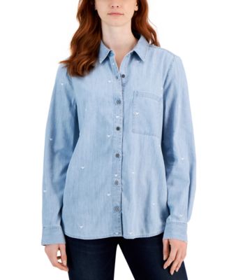 Style & Co - Women's Perfect Cotton Chambray Shirt