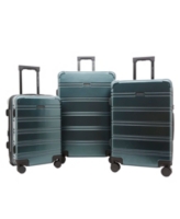 Conrad Expandable Rolling Hardside Luggage Set, 3 Piece - Green