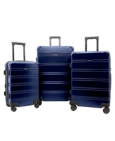 Conrad Expandable Rolling Hardside Luggage Set, 3 Piece - Navy