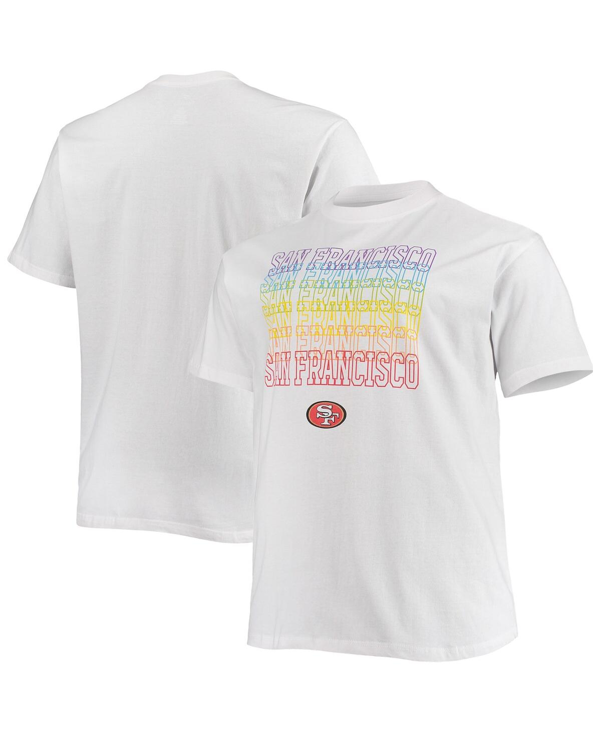 Shop Fanatics Men's  White San Francisco 49ers Big And Tall City Pride T-shirt