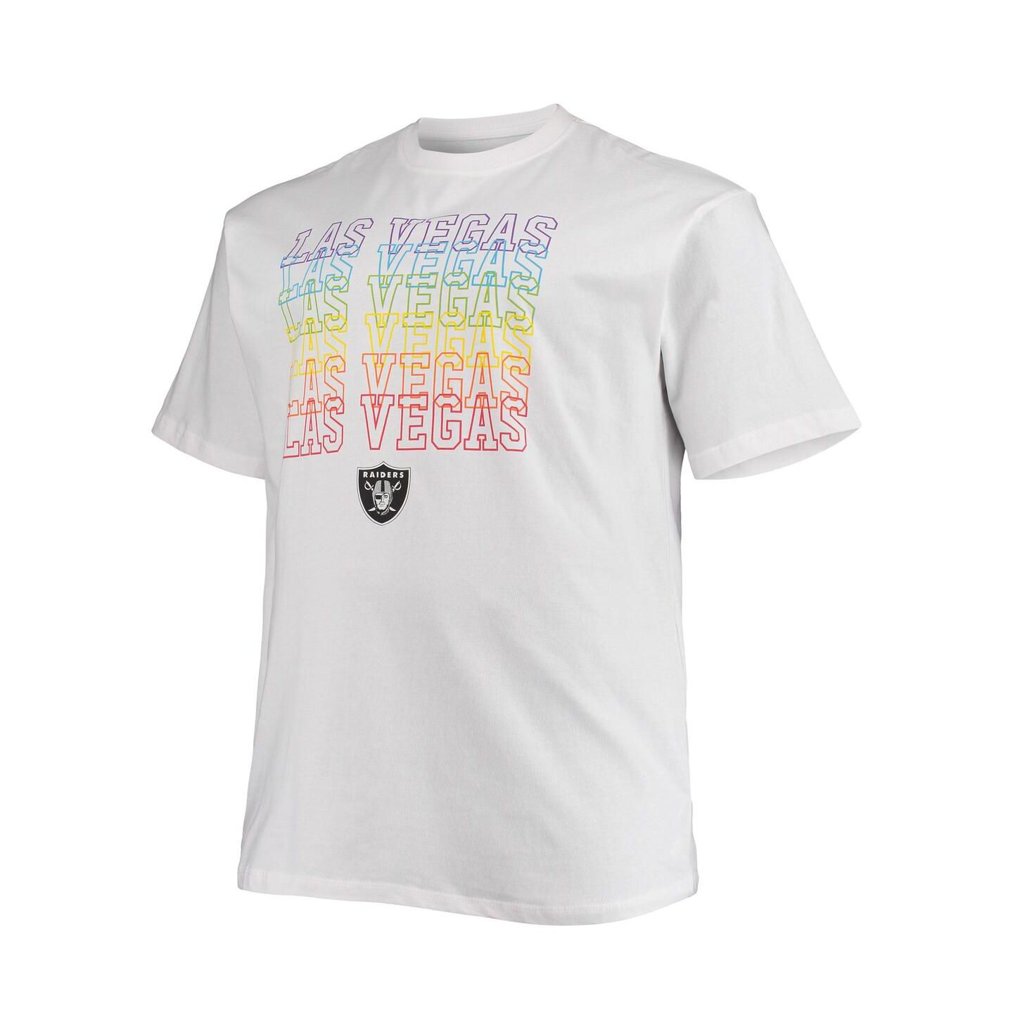 Мужская футболка Fanatics White Las Vegas Raiders Big and Tall City Pride — фото 2