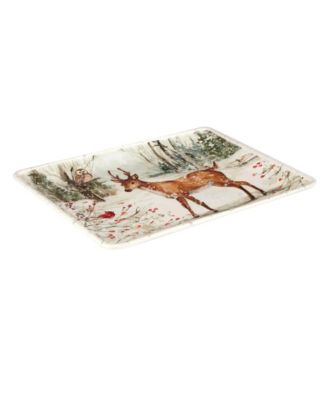 Winter's Walk Rectangular Platter