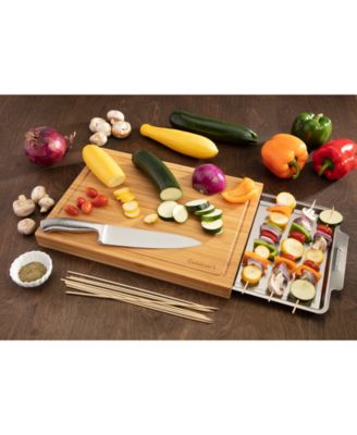 Bamboo Cutting Board with Tray
