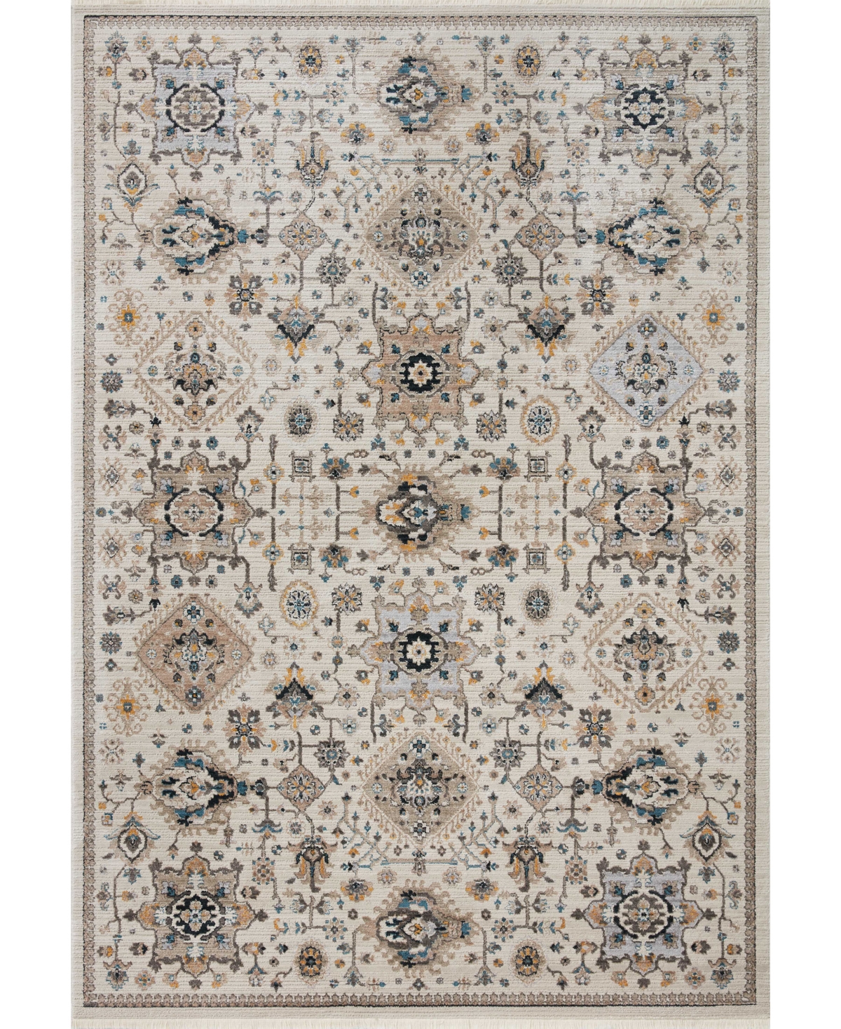 Loloi Leigh Lei-02 6'7in x 9'6in Area Rug - Ivory