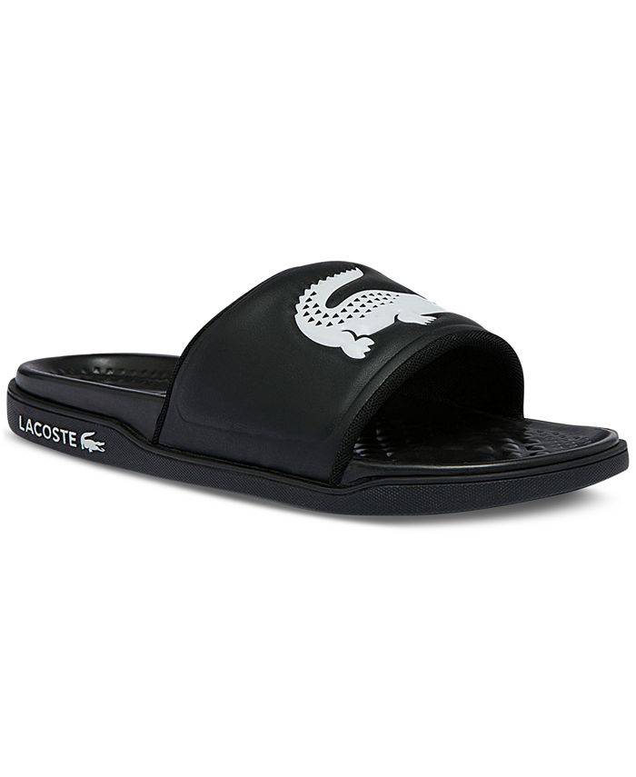Lacoste Men's Croco Dualiste 0722 1 CMA Slide Sandal - Macy's