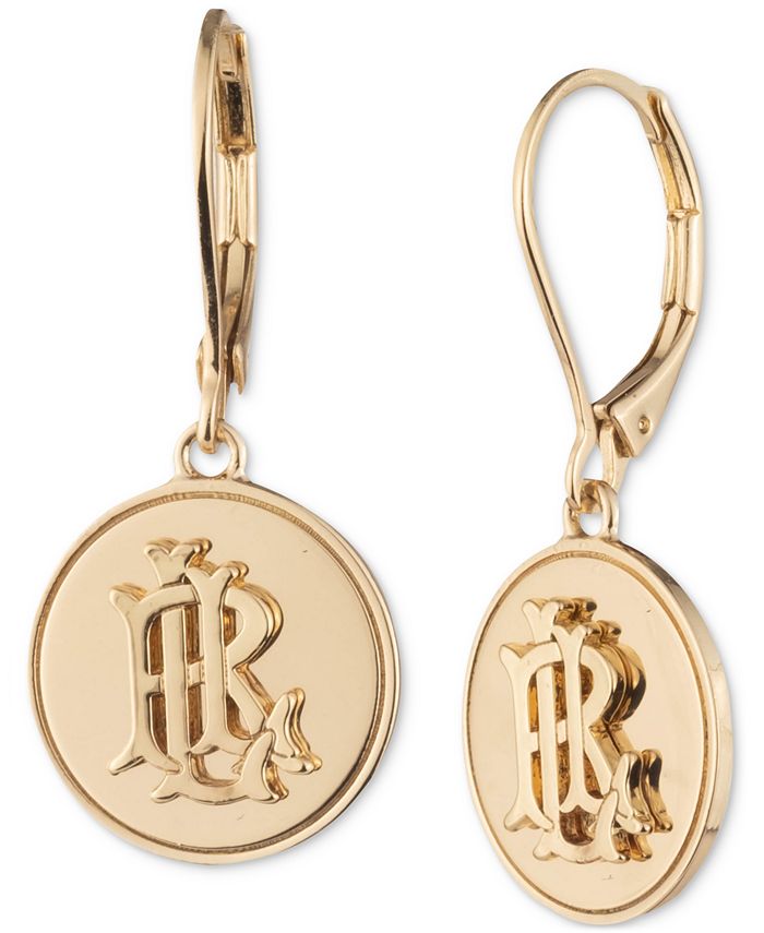 Ralph lauren logo earrings clearance