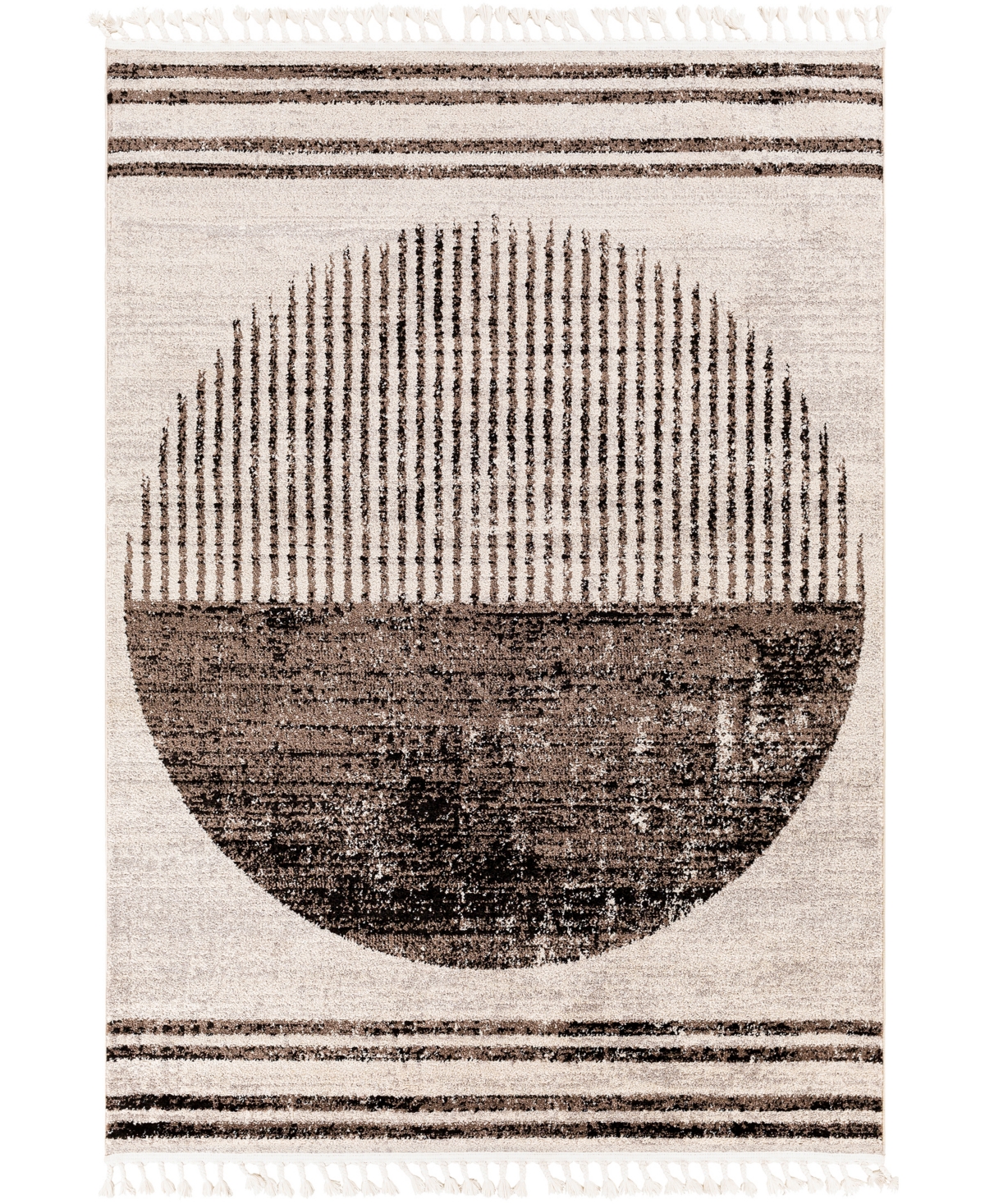 Surya Blackburn Bbn-2301 6'7in x 9' Area Rug - Silver-Tone