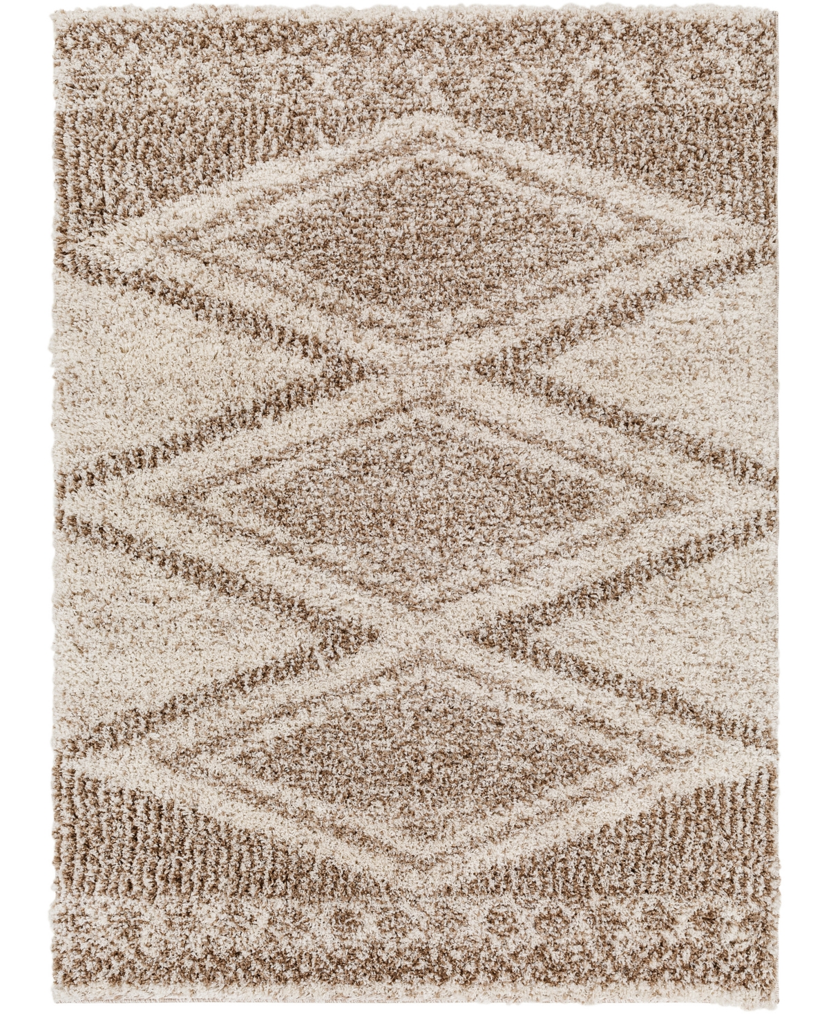 Surya Capella Shag Cps-2303 6'7in x 9' Area Rug - Cream, Tan