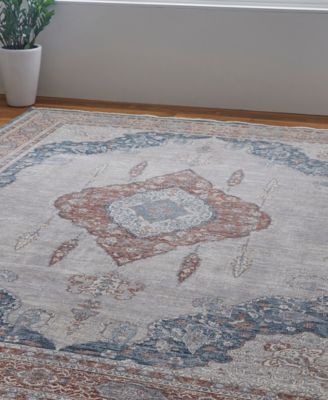 Shop Simply Woven Gilford R39gr Area Rug In Gray,multi