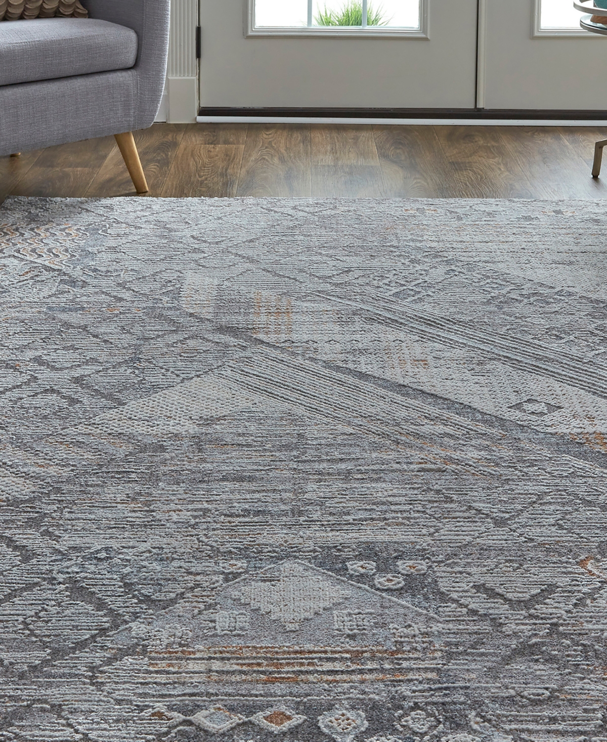Feizy Francisco R39GG Area Rug - Gray