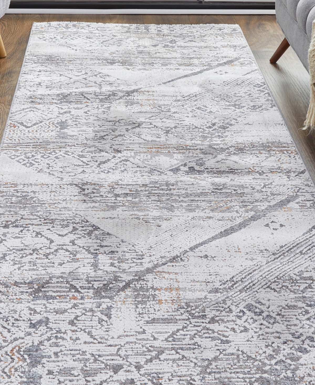 Feizy Francisco R39GG Area Rug - Gray
