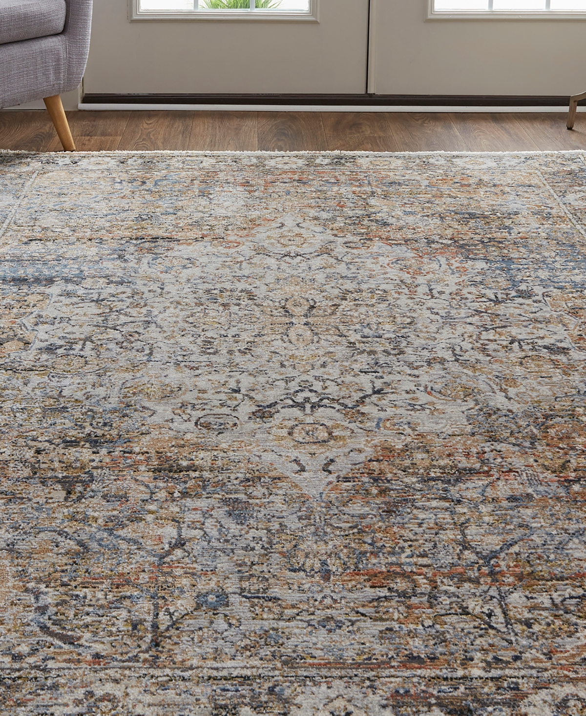 Feizy Kaia R39GM Area Rug