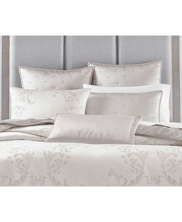 Hotel Collection Frosted Scroll Comforter, Full/Queen, Created for Macy