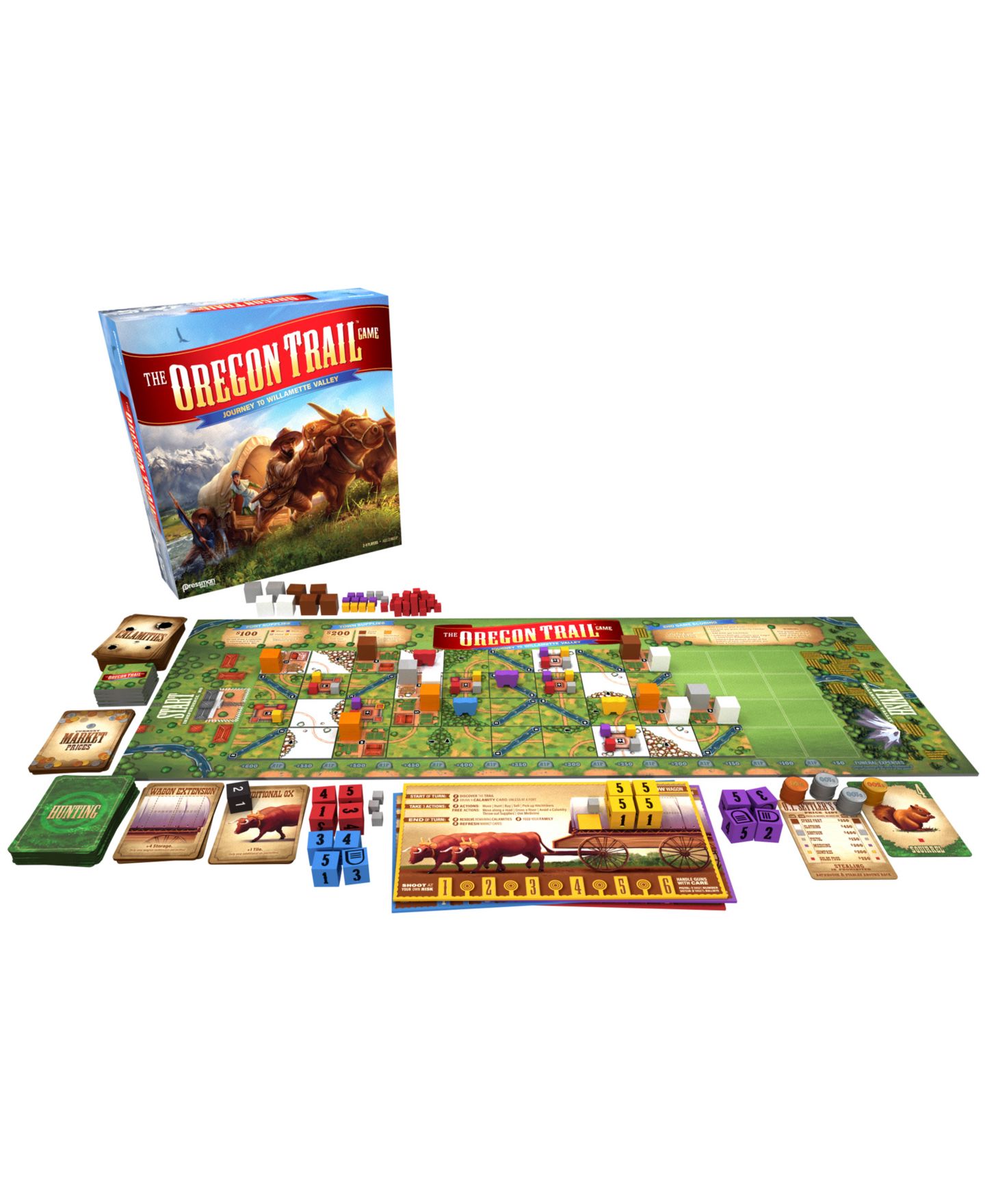 Детские игрушки Pressman Toy the Oregon Trail Game - Journey to Willamette Valley Set, 295 Piece — фото 2