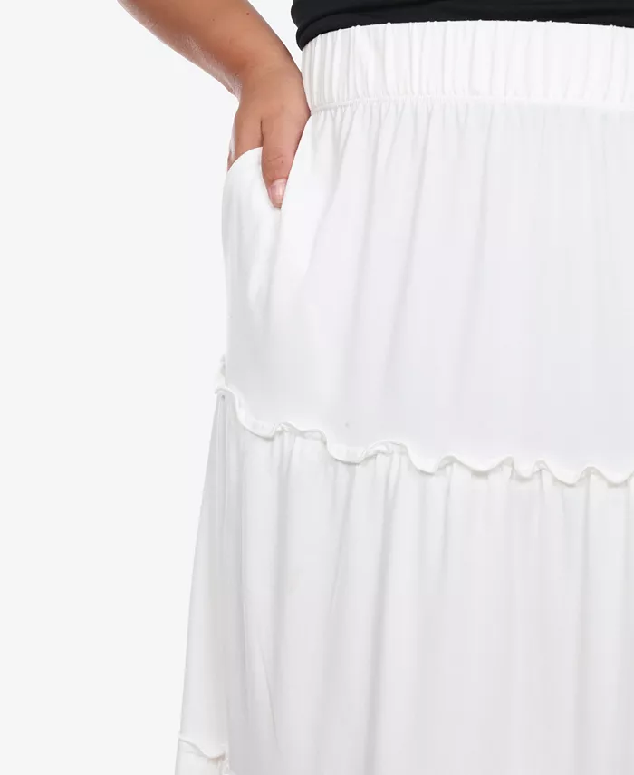 Plus Size Tiered Maxi Skirt - thumbnail 5