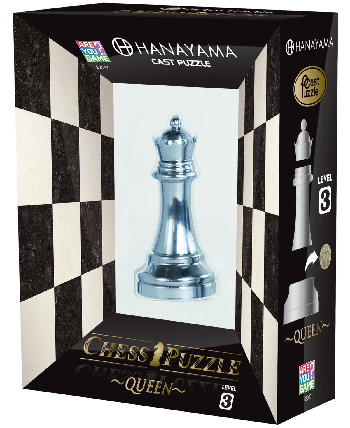 Shop Areyougame Hanayama Level 3 Cast Chess Puzzle In Chrome