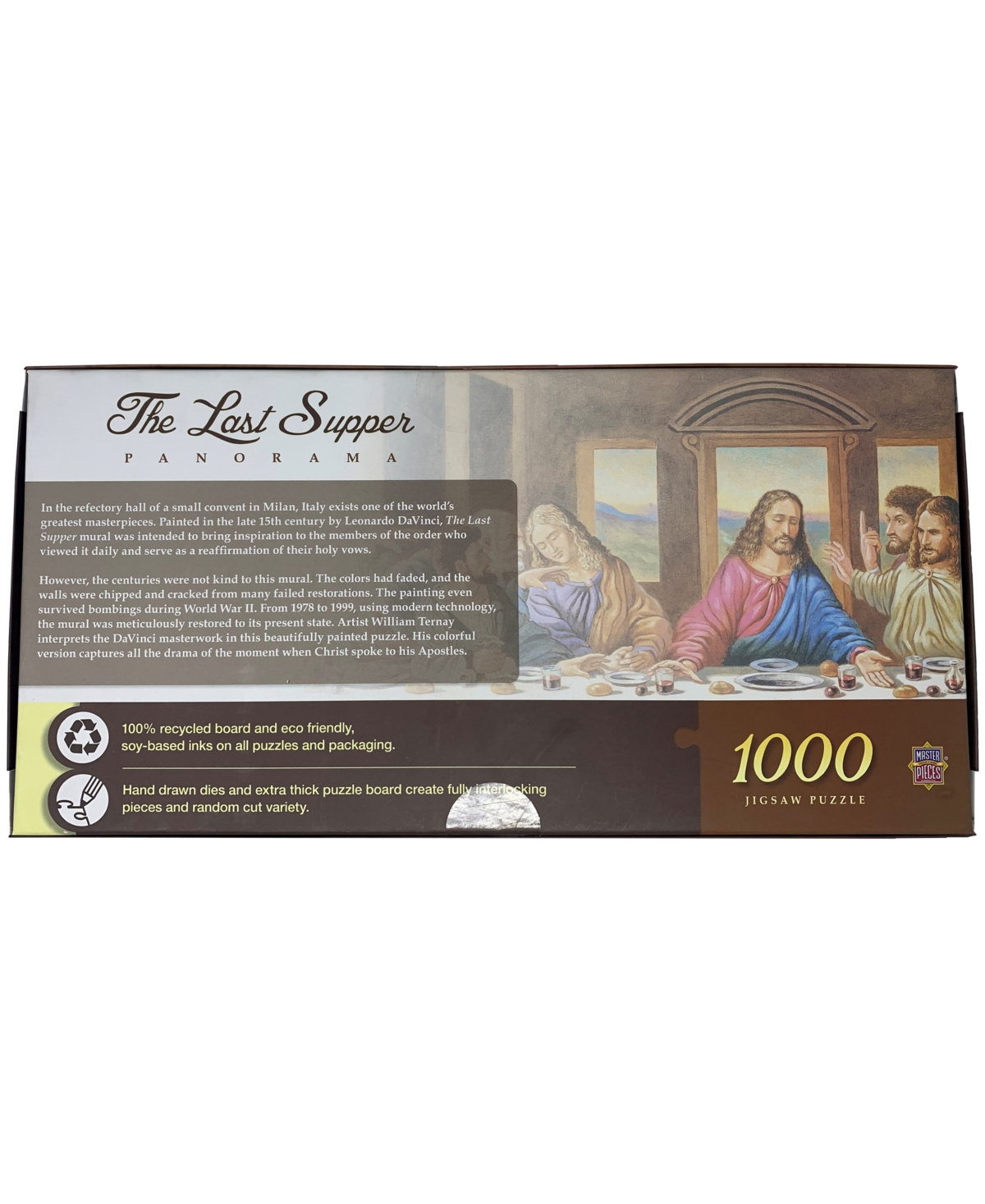 Masterpieces Puzzles The Last Supper Panorama Puzzle Set, 1000 Piece In Multi