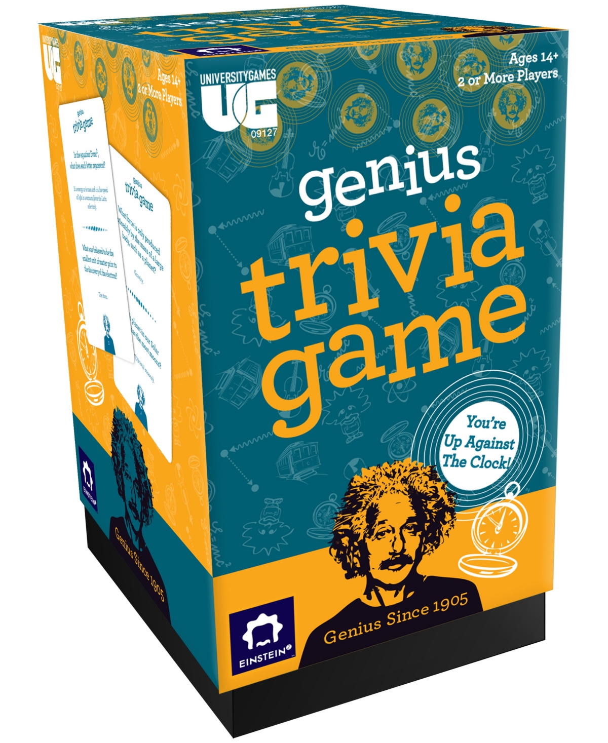 University Games Kids' Einstein Genius Trivia Game Set, 215 Piece In Multi