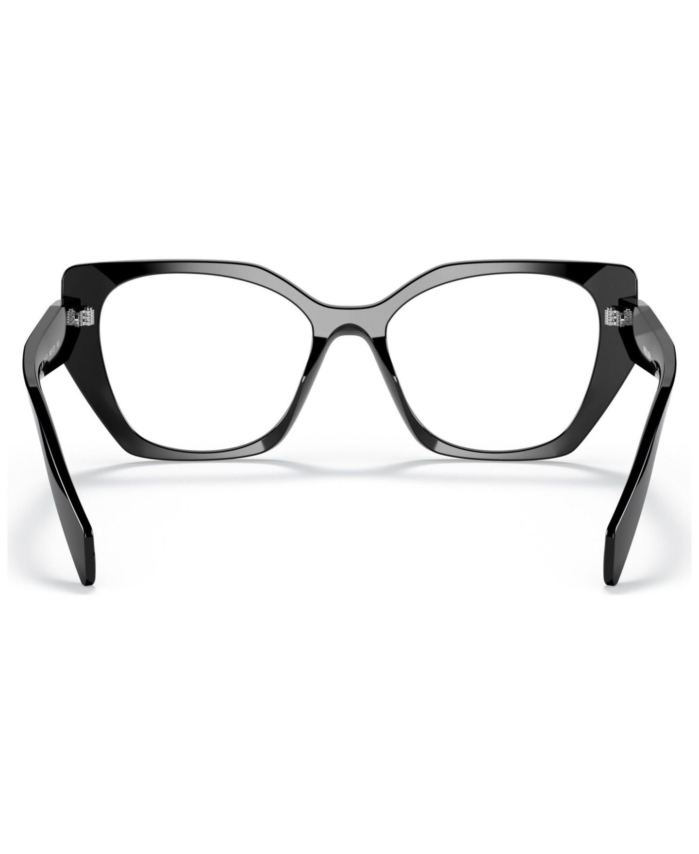 Женские очки Prada Woman Irregular Plastic PR 18WV Eyeglasses, цвет: Чёрный — фото 4