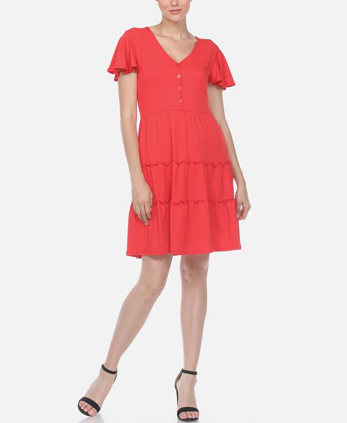 Macy's short white dresses store