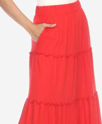 Women's Tiered Maxi Skirt