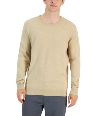 Alfani Men's Solid Crewneck Sweater, Created for Macy's & Reviews ...