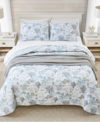 Beach Bliss Reversible 2 Piece Quilt Set, Twin