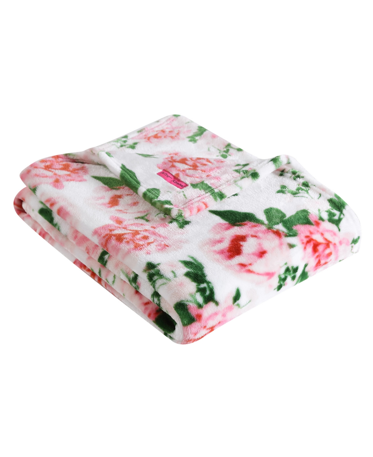 Betsey Johnson Blooming Roses Blanket, Twin Bedding In Blush