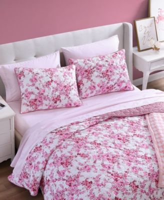 2 Piece Floral Vineyard Quilt Set, Twin