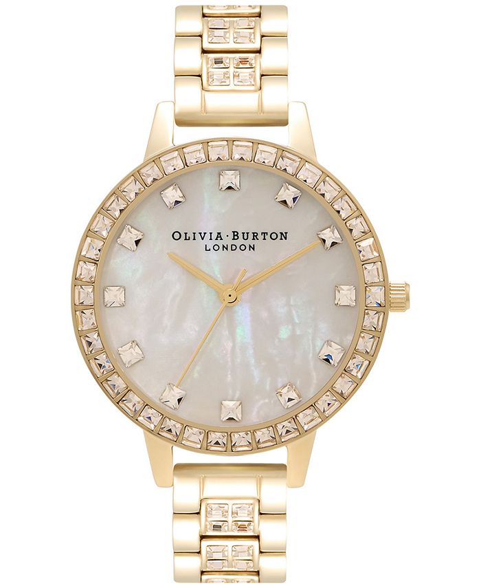 Olivia Burton Women s Treasure Crystal Gold Tone Bracelet Watch