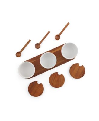 Duets Triple Condiment Server Set, 10 Piece