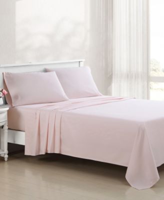 CLOSEOUT! 800 Thread Count Cotton Sateen Blend 4-Pc. Sheet Set, Queen