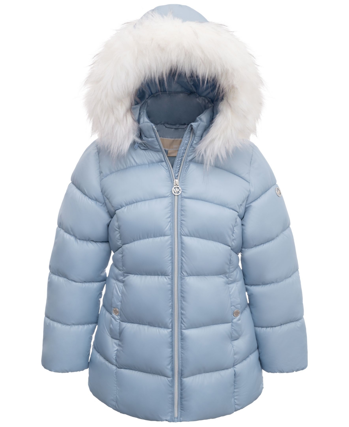 Michael Kors Kids Big Girls Heavy Weight Stadium Jacket In Chambray ModeSens