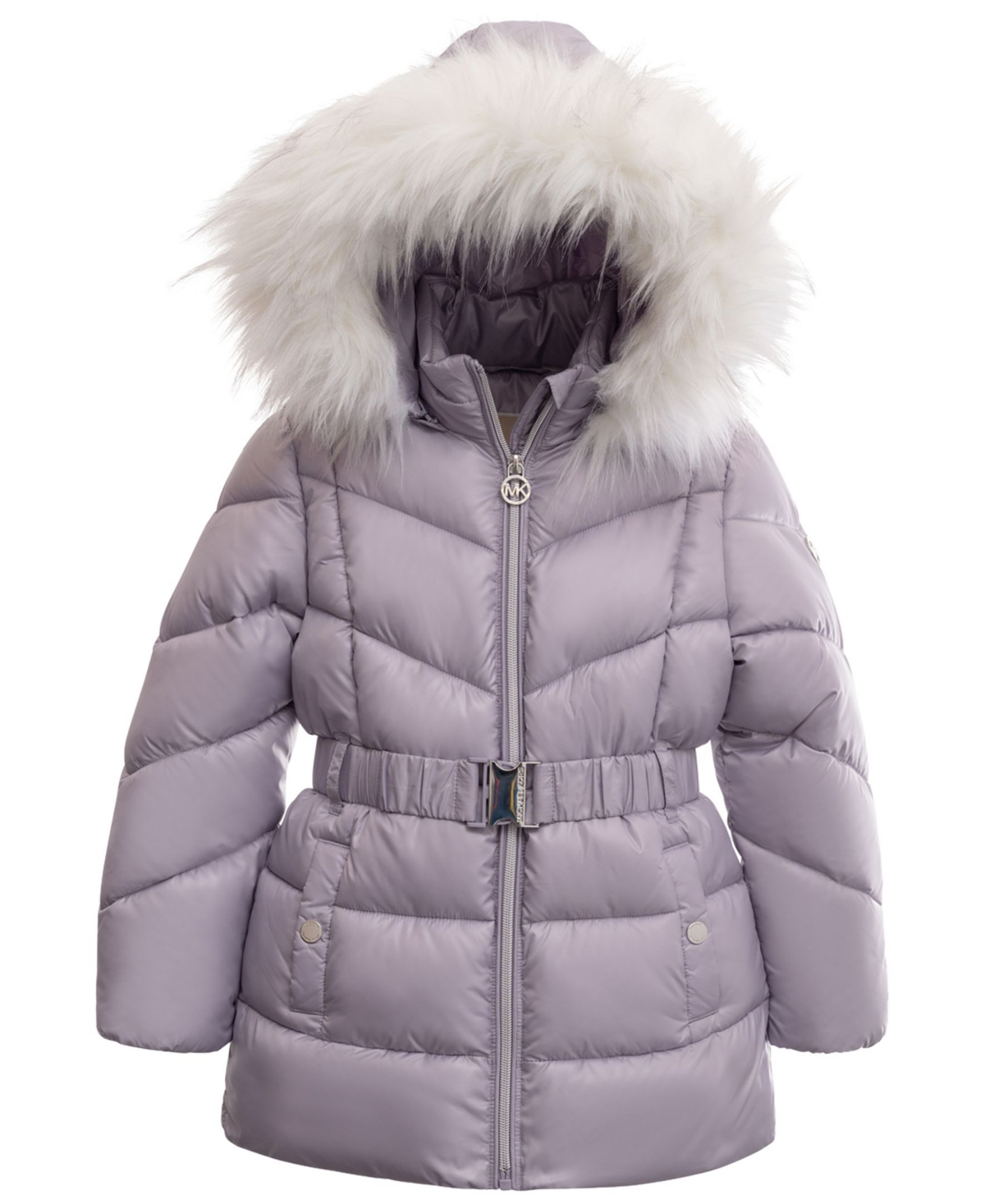 Michael Kors Kids Toddler And Little Girls Heavy Weight Belted Jacket In Sweet Lilac ModeSens