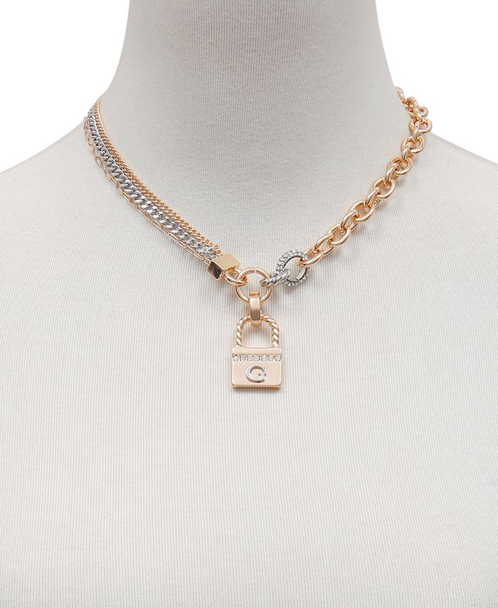 Guess padlock necklace Clearance