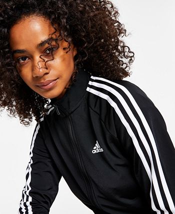 adidas Women's 3-Stripe Tricot Track Jacket, XS-4X & Reviews ...
