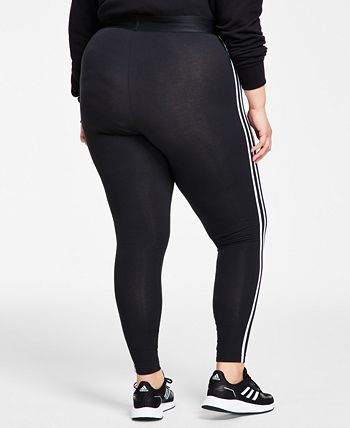 Cotton Full Leggings, Length adidas 3-Stripe Women\'s Essentials XS-4X - Macy\'s
