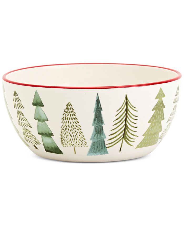 Tabletops Unlimited Furry Christmas Dog Cereal Bowls, Set of 4 Macy's