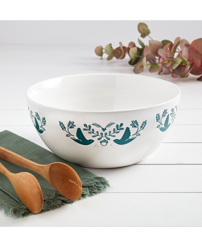 Tabletops Unlimited Winter Forest Small Serve Bowl Macy's