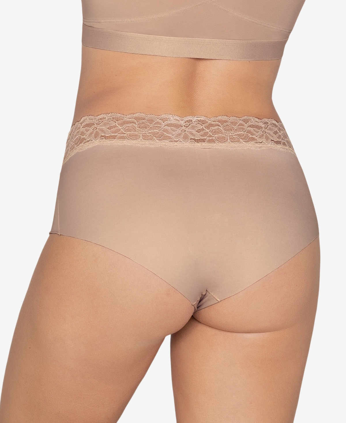 Leonisa Ultra Light Lace Trim Hipster Panty