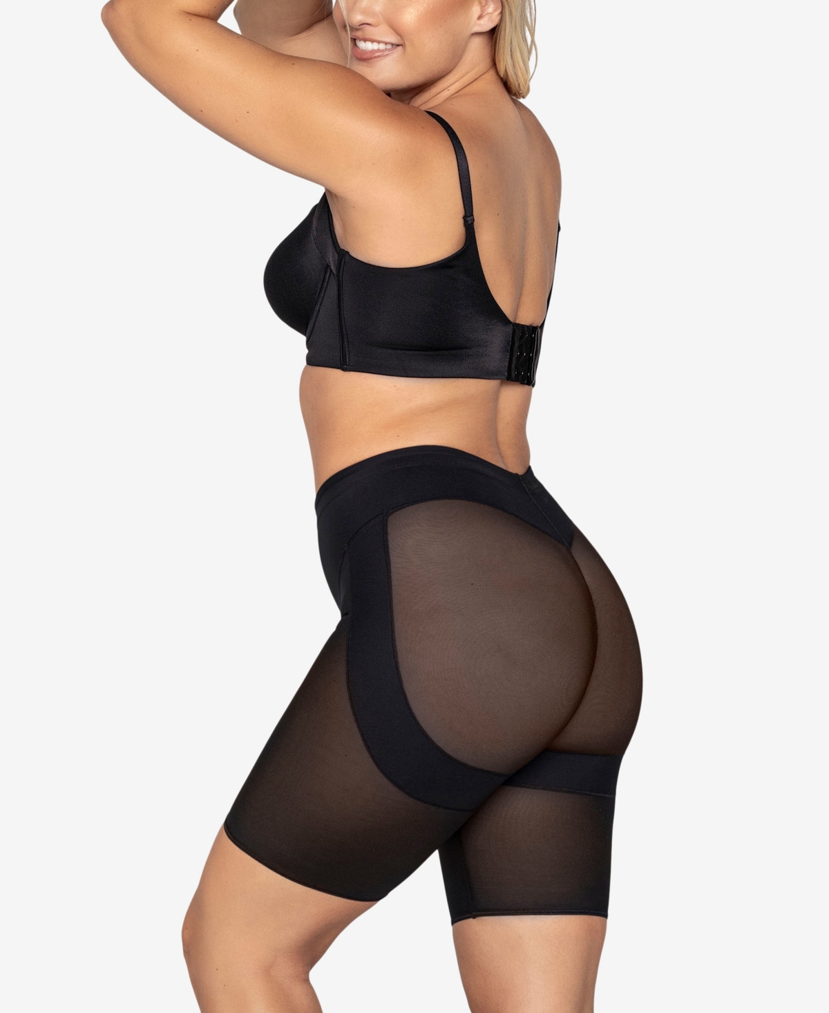 Women's Firm Compression Butt Lifter Shaper Shorts - Black