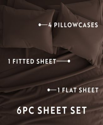 Solids in Style 6-Pc. Sheet Set, King