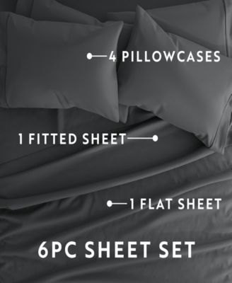 Solids in Style 6-Pc. Sheet Set, Queen