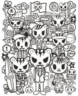 tokidoki Coloring Party by tokidoki